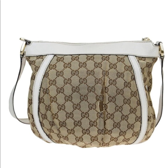 Authentic Gucci monogram canvas shoulder bag - Picture 4 of 12